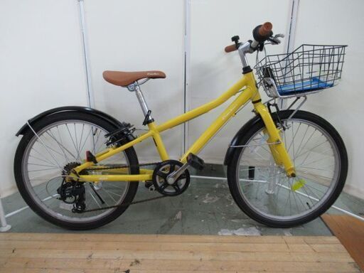 JKN2678/自転車/子供用/キッズ/カゴ付/鍵付/イエロー/コーダーブルーム/khodaa bloom/アッソン/ASSON/J22/中古品/