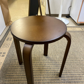 【激安中古品】CAINZ製 木製スツール ブラウン