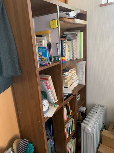 本棚　木目調　ブラウン　ブックシェルフ　大容量