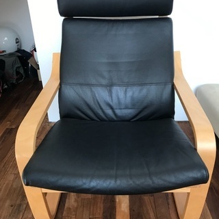 IKEA アームチェア　レザー製