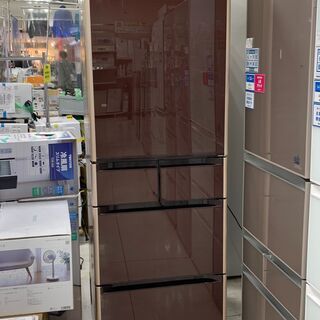 ６ヶ月間動作保証付き　HITACHI　５ドア冷蔵庫　真空チルド　501L　2017年製　（トレファク南柏店」）