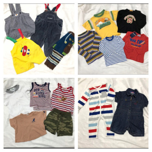 ベビー♡キッズ ♡男の子【80〜95】33点♡子供服♡保育園着♡まとめ売り!甚平