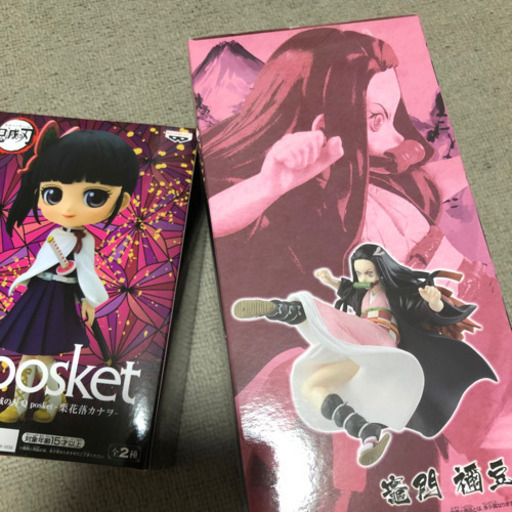 鬼滅の刃　鬼滅 Q posket  キューポスケット　栗花落カナヲ ノーマルカラー  竈門禰豆子　フィギュア
