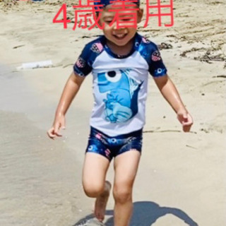 かわいい恐竜水着3点セット　プリントハゲ　色褪せなしの画像