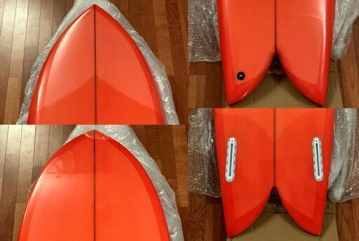 早いもの勝ち！！！超レア　レッドティントパフ光沢仕上げ！！★新品未使用★CHRISTENSON Fish クリステンソン　フィッシュ 5'6★