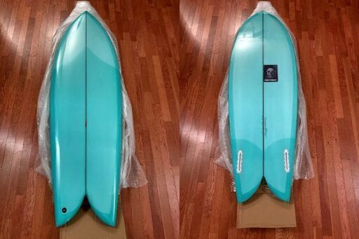 早いもの勝ち！！超レア　ターコイズブルーティントパフ光沢仕上げ！！★新品未使用★CHRISTENSON Fish クリステンソン　フィッシュ 5'6★