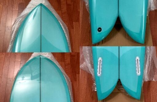 早いもの勝ち！！超レア　ターコイズブルーティントパフ光沢仕上げ！！★新品未使用★CHRISTENSON Fish クリステンソン　フィッシュ 5'6★
