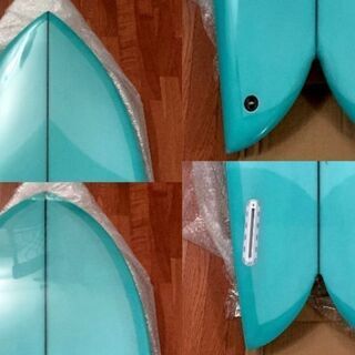 早いもの勝ち！！超レア　ターコイズブルーティントパフ光沢仕上げ！！★新品未使用★CHRISTENSON Fish クリステンソン　フィッシュ 5'6★の画像