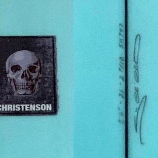 早いもの勝ち！！超レア　ターコイズブルーティントパフ光沢仕上げ！！★新品未使用★CHRISTENSON Fish クリステンソン　フィッシュ 5'6★の画像