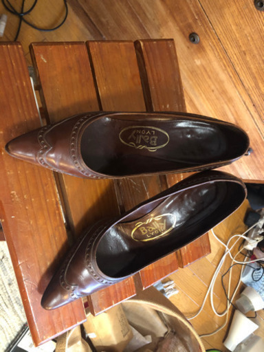 本革8cmピンヒール　BALLY 24cm ヴィンテージ