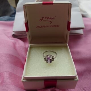 可愛いアメジストシルバーリング💍