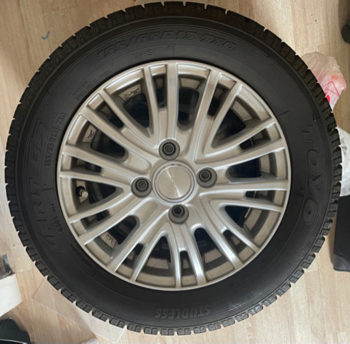スタッドレスタイヤ　アルホイール付き　19000円♪ 軽自動車　ワゴンRなど
