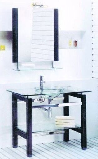 ラスト！【アウトレット・引取限定】アポロ社 鏡付き洗面台 B-1012 海外輸入品 現品限り