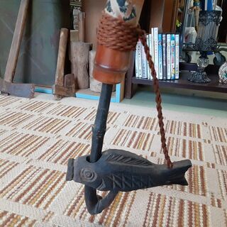 K. 古道具 自在鉤 アンティークオブジェ 昭和レトロ　/DJ-0352-1FOの画像