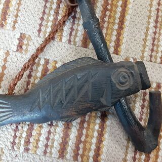 K. 古道具 自在鉤 アンティークオブジェ 昭和レトロ　/DJ-0352-1FOの画像