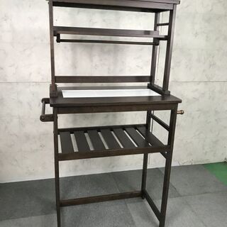 ☆機能的な省スペース・キッチンラック☆WNT ゴミ箱収納作業台の画像