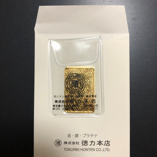 手渡し万円　徳力本店　金　20g ゴールドバー