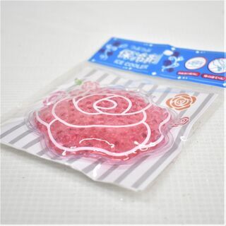 【お値下げ！】SD096-1◆)ローズ柄 保冷剤 赤っぽいピンク バラ 新品 お弁当などに【取りに来られる方限定】の画像