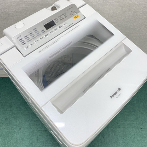 ＊Panasonic 2018年製＊大容量８キロ＊エコナビ＊泡洗浄＊