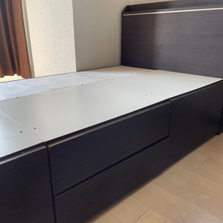 無料でお譲りします！ニトリ　シングルベッドの画像