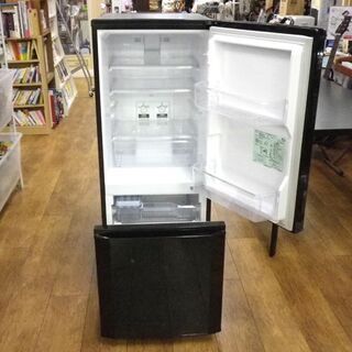 2ドア冷蔵庫 146L 2012年製 MR-P15T-B 三菱 ブラック/黒 100Lクラス