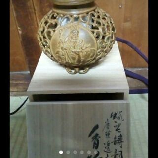唐草　香炉　蝋型　渡辺景秋　高岡銅器