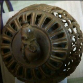 唐草　香炉　蝋型　渡辺景秋　高岡銅器の画像