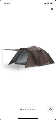 キャンプ、大型4〜６人ワンタッチテント