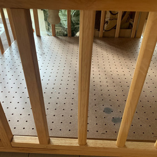 値下げKATOJIベビーベッドとベビー布団一式の画像