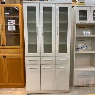 【愛品館 江戸川店】ニトリ　食器棚　ID:151-007094-007　配送可　代引き配送可 