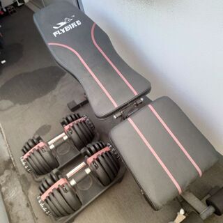 可変式ダンベル2個セット(25kg)&インクラインベンチセット