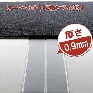 驚くほど薄い延長コード フラットコード 3メートル（黒・ブラック）の画像