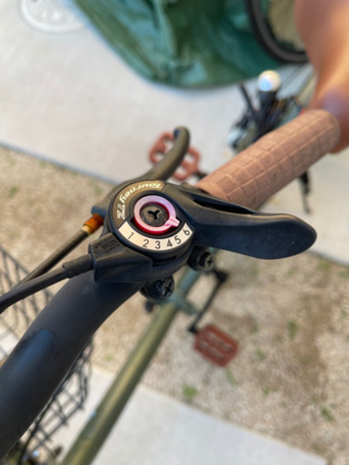 ピックアップオンリー　変速付き折り畳み自転車　傷あり　ライト　鍵付き