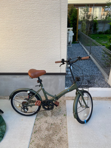 ピックアップオンリー　変速付き折り畳み自転車　傷あり　ライト　鍵付き