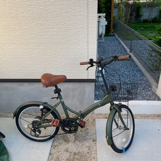 ピックアップオンリー　変速付き折り畳み自転車　傷あり　ライト　鍵付き