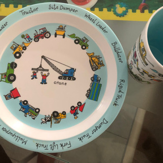 ✨美品✨働く車　カップ＆お皿セット　インポートの画像