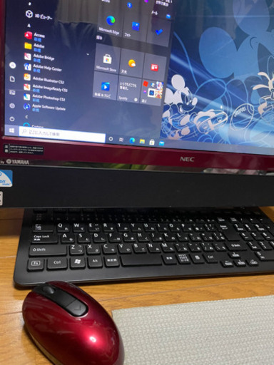 土日引取限定NEC モニター一体型パソコンSSD CPU交換済Office イラレ