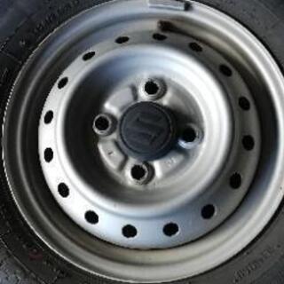 【終了しました】４本軽トラ軽バン145R12 6Pスズキ純正ホイ...