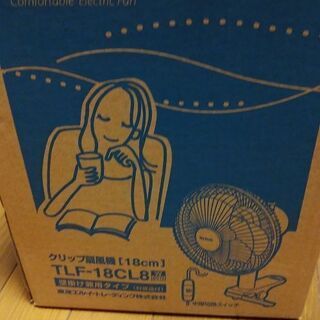 東芝 18cmクリップ扇風機 TLF-18CL8(W) ※箱付きの画像