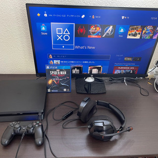 現在取引中、全てセット‼️PS4 cuh-2100A 500GB 、hpゲーミングモニター、ベッドフォン、スパイダーマンマイルズモラレス、セット