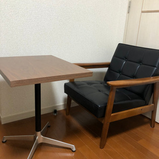 カリモク60 Kチェアー1シーター テーブルセット
