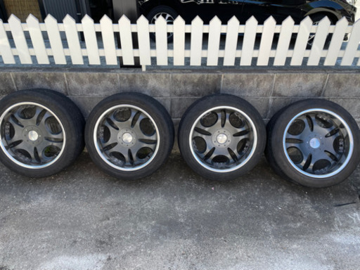 18インチ　タイヤホイール4本　深リム