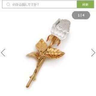 値下げ　スワロフスキーブローチ　チューリップの画像