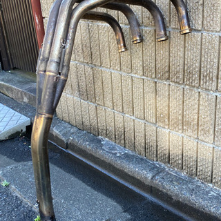 ZRX400 メーカー不明エキパイ(凹み有)の画像