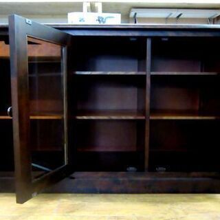 北海道民芸家具 サイドボード 樺材 北民 リビングボード 収納 家具 アンティーク レトロ 古民家 札幌 厚別店の画像