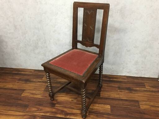 【稀少品送料込】英国 イギリス アンティーク ダイニングチェア ツイストレッグ ⭕⭕⭕HG1/75 英国 アンティーク ツイスト レッグ チェア 1脚