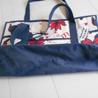 大幅値下げ★猫柄 フールトゥタイプハンドバッグ(ショルダー)★未使用★シマ猫 黒猫の画像