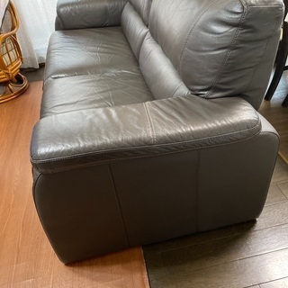ソファ　3P 全面本革　太陽家具の画像