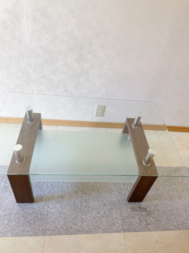 【超美品】ガラステーブル