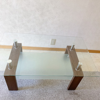 【超美品】ガラステーブルの画像